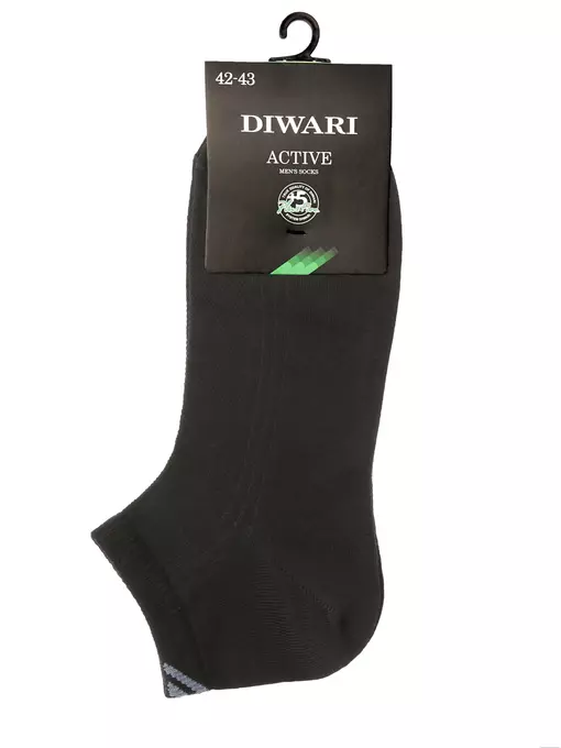 Короткие мужские носки diwari active 018 черный, 7С-37СП, 40-41 (25), DIWARI,  - 3