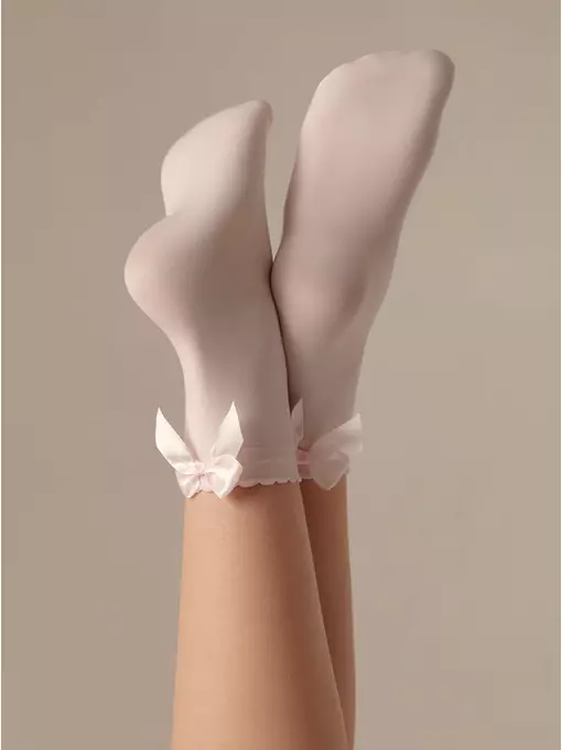 Носки для девочек с бантом lily light pink, 20С-117СП, 20-22, CONTE ELEGANT,  - 3