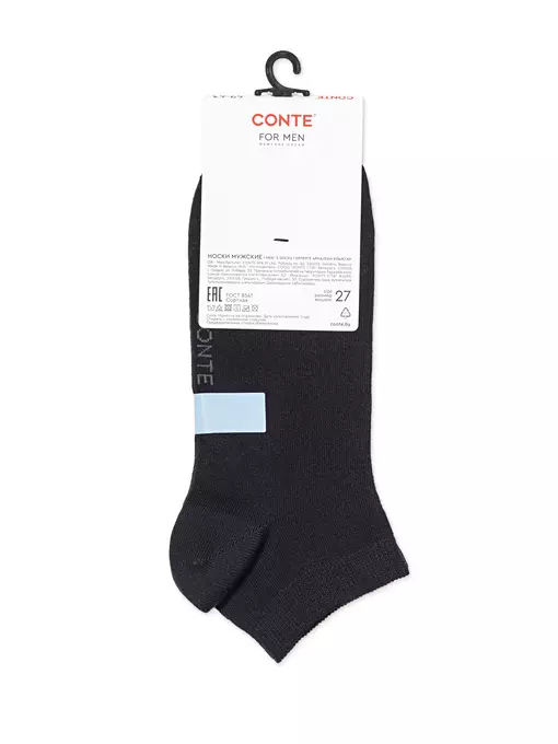 Носки мужские (короткие) conte for men 000 черный, 24С-149СП, 44-45 (29), CONTE ELEGANT,  - 5