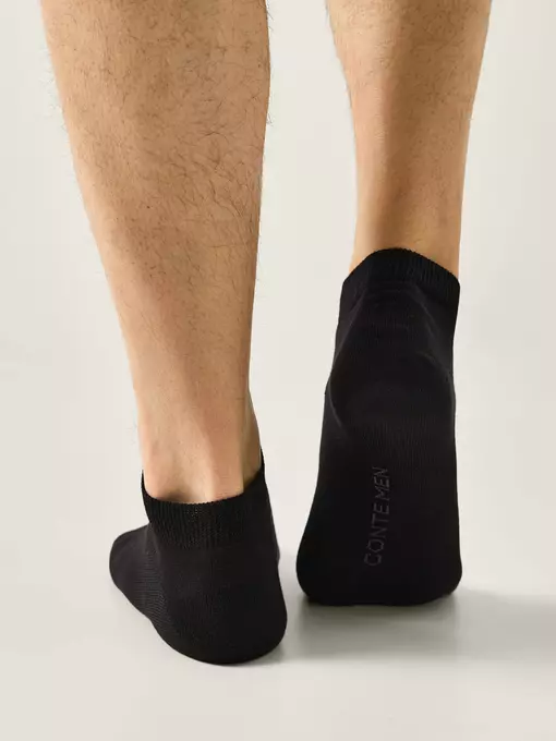 Носки мужские (короткие) conte bamboo 000 черный, 24С-163СП, 44-45 (29), CONTE ELEGANT,  - 2