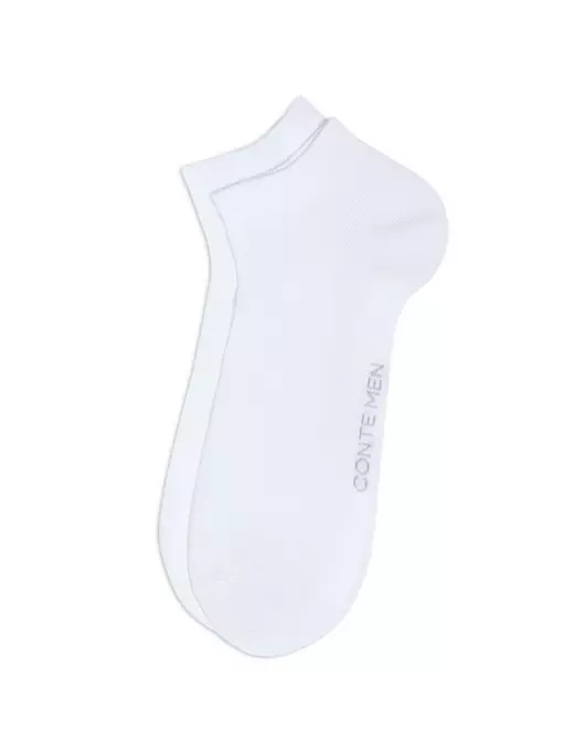 Мужские носки (короткие) conte cool 24/7 000 белый, 24С-158СП, 44-45 (29), CONTE ELEGANT,  - 2