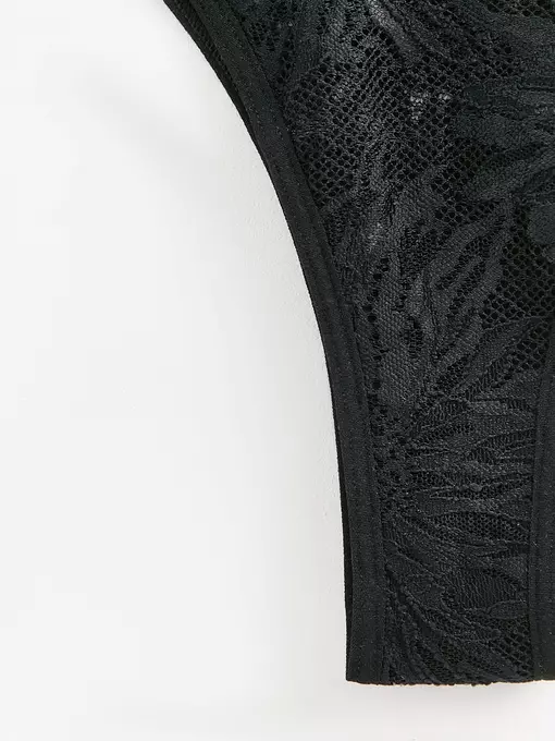 Трусы женские бразилиана mystery garden lbr 3114 black, 24С-3155ТСП, 106/XL, CONTE ELEGANT,  - 5