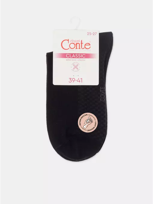 Носки женские с массажным эффектом conte classic 627 черный, 24С-88СП, 38-41 (25-27), CONTE ELEGANT,  - 7