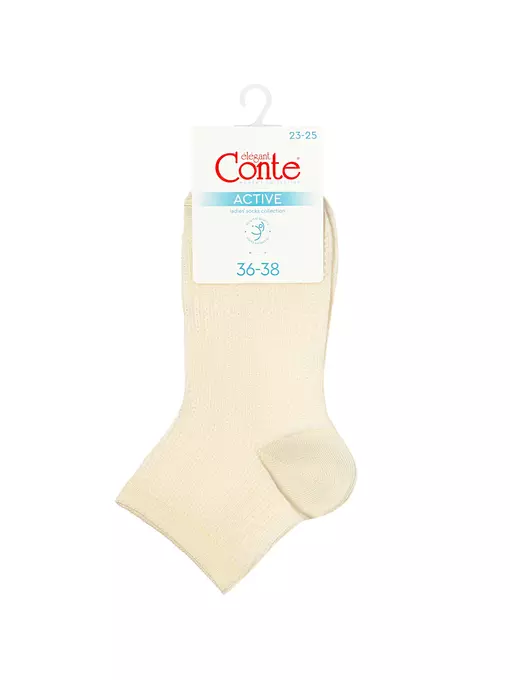 Носки женские вискозные conte active 704 кремовый, 24С-75СП, 39-41 (25-27), CONTE ELEGANT,  - 3