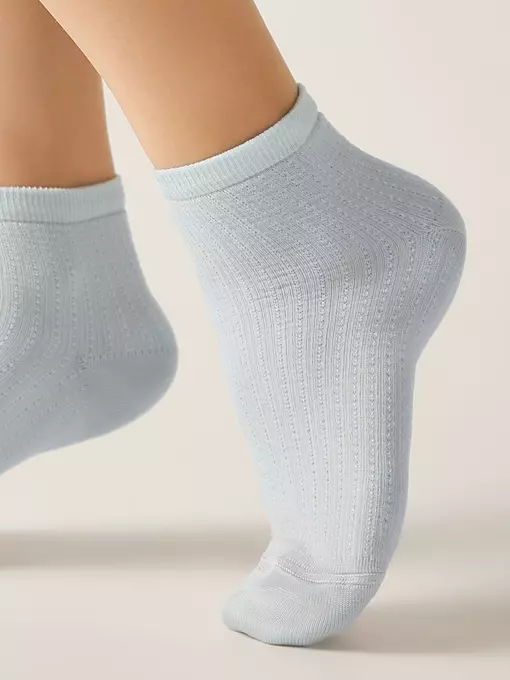 Женские короткие носки conte active 704 голубой, 24С-75СП, 39-41 (25-27), CONTE ELEGANT,  - 2