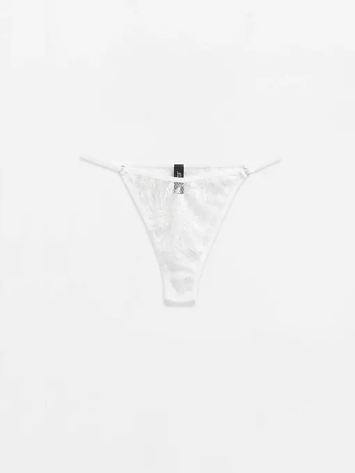 Трусы танга с v-образной талией conte mystery garden lta 3118 off white, 24С-3159ТСП, 102/L, CONTE ELEGANT,  - 5