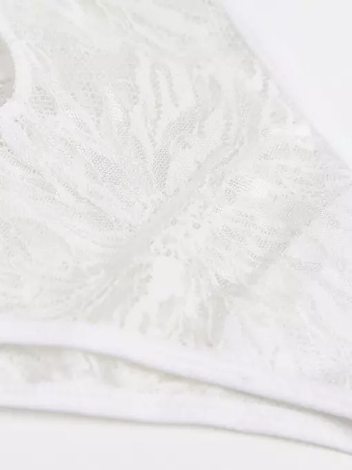 Трусы бразилиана с фигурным вырезом conte mystery garden lbr 3116 off white, 24С-3157ТСП, 94/S, CONTE ELEGANT,  - 4