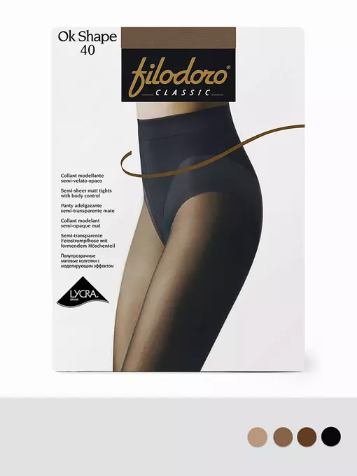 Колготки filodoro ok shape 40 nero, OK SHAPE 40, 4, FILODORO,  - 1