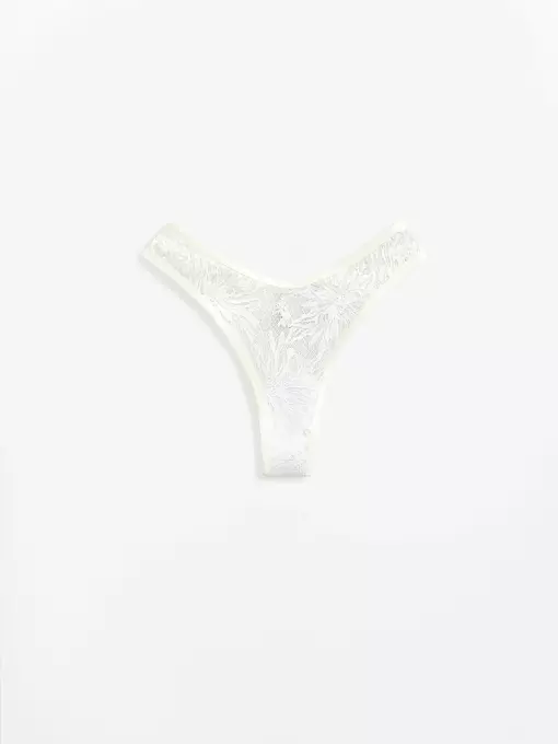 Трусы бразилиана conte mystery garden lbr 3114 off white, 24С-3155ТСП, 94/S, CONTE ELEGANT,  - 4