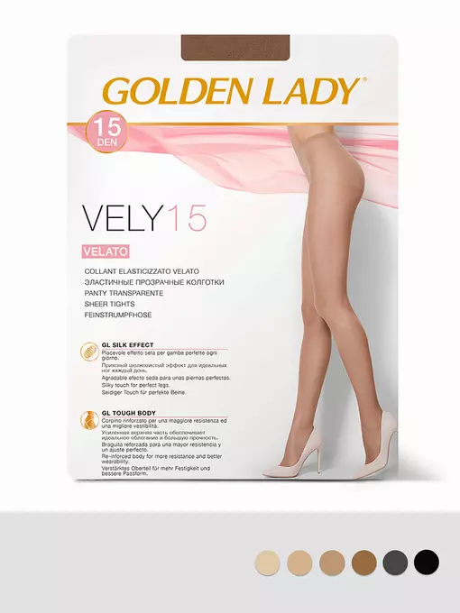 Колготки тонкие golden lady vely 15 fumo, VELY 15 (акция), 2, GOLDEN LADY,  - 2