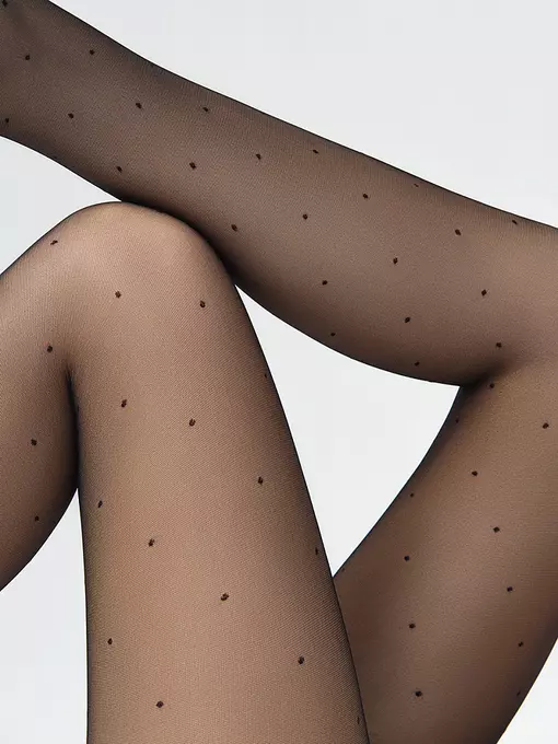 Колготки фантазийные minimi la sfera 20 nero, LA SFERA 20 (колготки в горошек), 2, MINIMI,  - 6