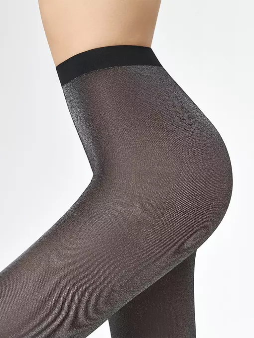 Колготки с эффектом тюля и люрексом minimi tulle lurex 50 moka, TULLE LUREX 50 (тюль с люрексом), 2, MINIMI,  - 5