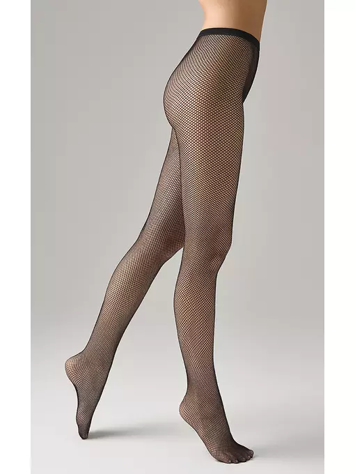 Колготки женские omsa nuit nero, NUIT (сетка), 1/2(S/M), OMSA,  - 2