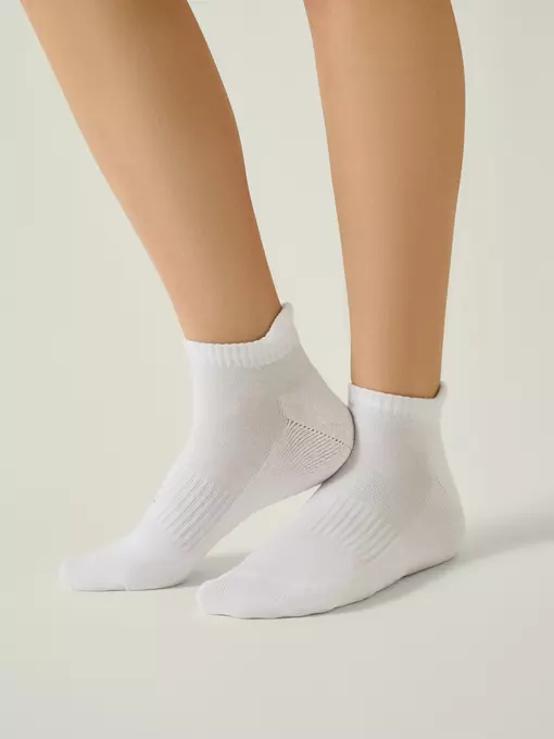 Носки женские esli active (короткие, махр. стопа) 078 белый, 15С-75СПЕ, 36-39 (23-25), ESLI,  - 2