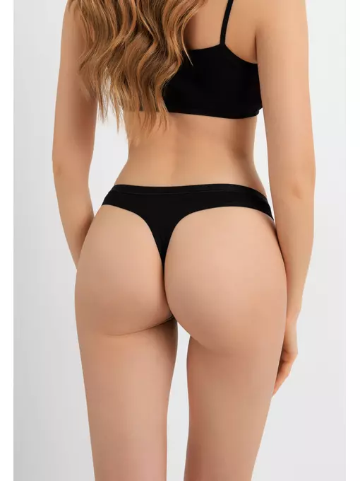 Трусы женские «стринги» lst 5569 black, 24С-3257ТСП, 102/L, CONTE ELEGANT,  - 5
