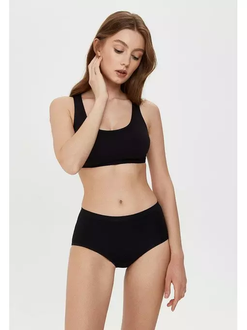 Трусы женские "слипы" высокой посадки basic collection lb 2016 black, 20С-1056ТСП, 118/4XL, CONTE ELEGANT,  - 3