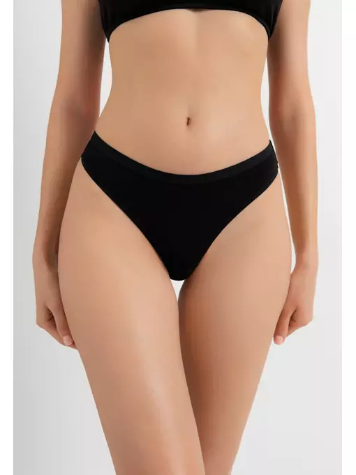 Трусы женские «стринги» lst 5569 black, 24С-3257ТСП, 98/M, CONTE ELEGANT,  - 1