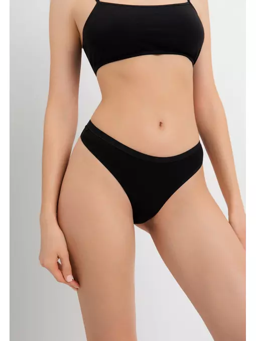 Трусы женские «стринги» lst 5569 black, 24С-3257ТСП, 102/L, CONTE ELEGANT,  - 6