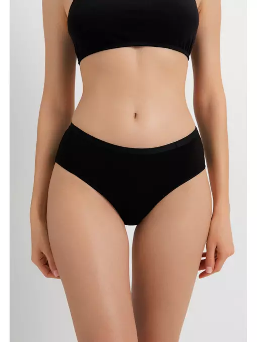 Трусы «бикини» comfort cotton lb 5572 black, 24С-3260ТСП, 114/3XL, CONTE ELEGANT,  - 1