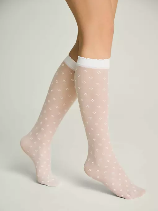 Гольфы детские с геометрическим рисунком viola bianco, 24С-173СП, 20, CONTE ELEGANT,  - 2