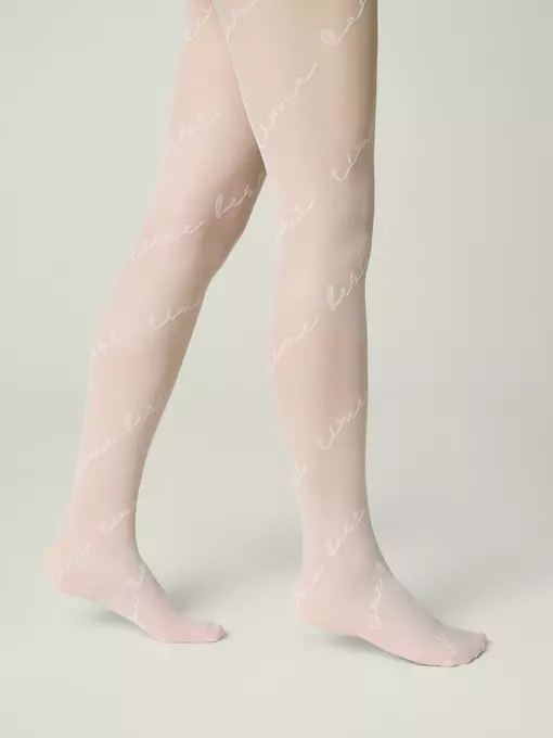 Детские колготки с рисунком «time best» grace bianco, 24С-170СП, 152-158, CONTE ELEGANT,  - 2