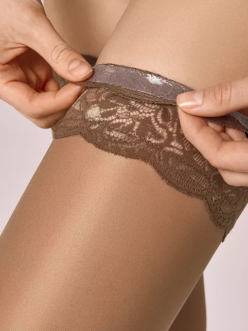 Тонкие чулки sisi queen 20 daino, QUEEN 20 (чулки), 2, SISI,  - 4