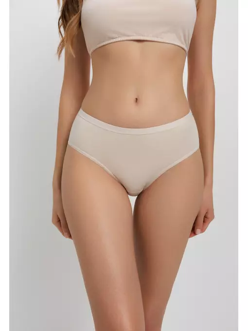Женские трусы «бикини» comfort cotton lb 5572 natural, 24С-3260ТСП, 110/XXL, CONTE ELEGANT,  - 1