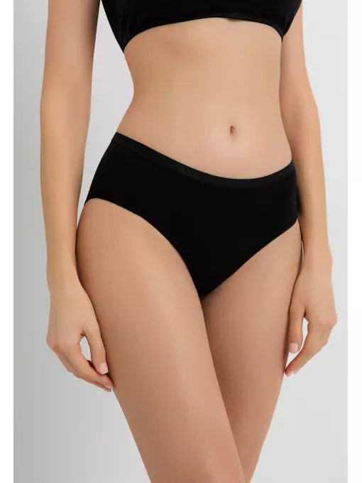 Трусы «бикини» comfort cotton lb 5572 black, 24С-3260ТСП, 102/L, CONTE ELEGANT,  - 4