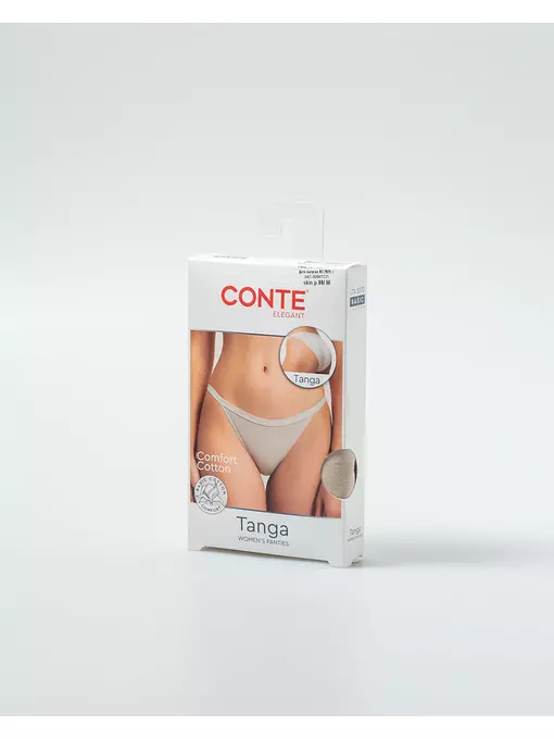 Трусы женские «танга» comfort cotton lta 5570 skin, 24С-3258ТСП, 98/M, CONTE ELEGANT,  - 3