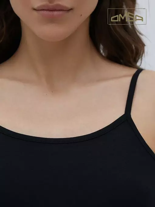 Майка "топ" женская omsa 1001 nero, , 48 (L), OMSA, - 3