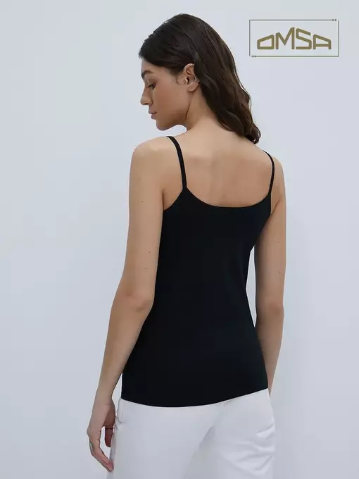 Майка "топ" женская omsa 1001 nero, , 48 (L), OMSA, - 2