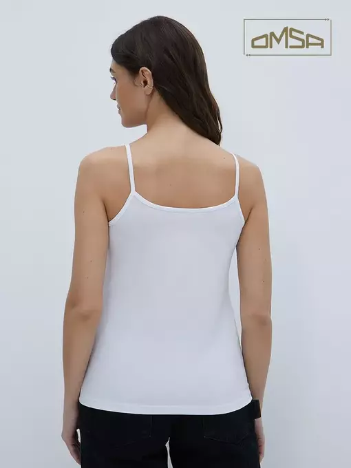 Майка "топ" женская omsa 1001 bianco, , 42 (XS), OMSA, - 3