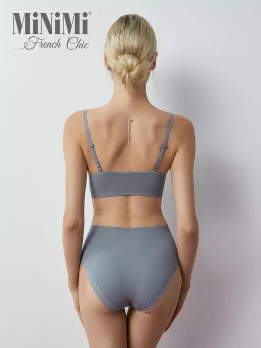 Топ на тонких бретелях с вкладышами minimi 1011s french chic grigio, , 44/46 (s/m), MINIMI, - 5