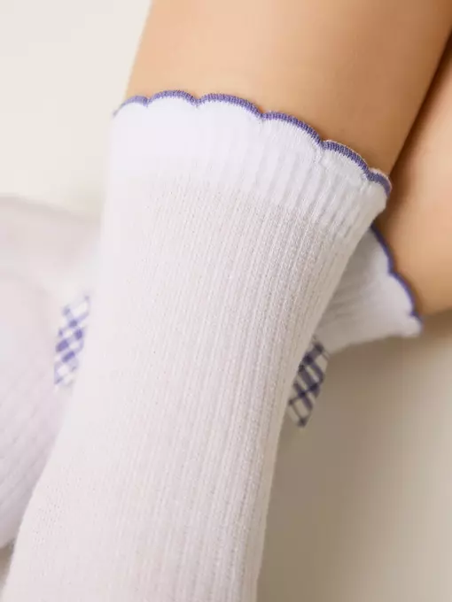 Носки детские (декор, бантики) tip-top 065 белый-сиреневый, 24С-179СП, 18, CONTE-KIDS,  - 4