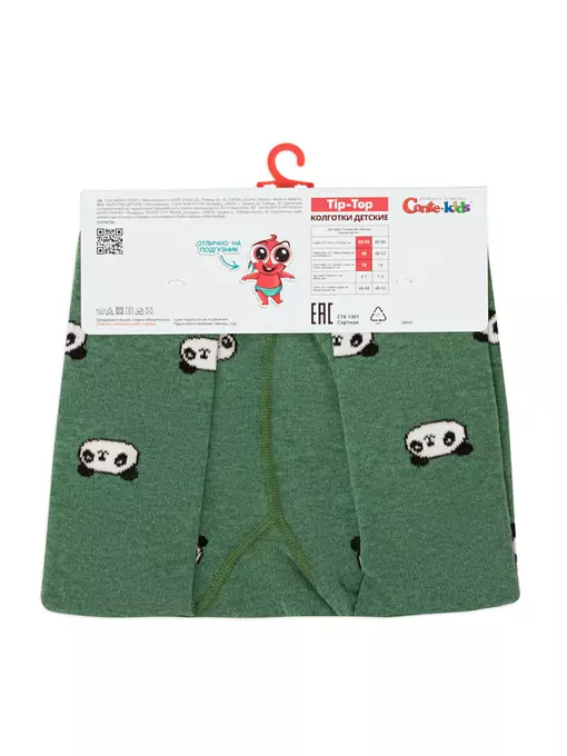 Колготки детские tip-top 709 хаки, 4С-01СП, 80-86 (14), CONTE-KIDS,  - 4