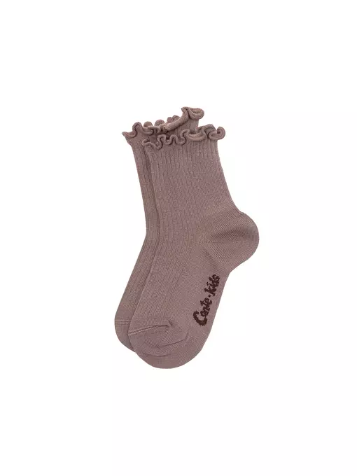 Носки без резинки с волнистым бортом tip-top 1019 кофейный, 25С-30СП, 16-18, CONTE-KIDS,  - 4