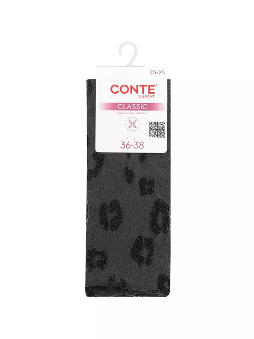 Носки вискозные conte classic 688 графит, 24С-156СП, 36-38 (23-25), CONTE ELEGANT,  - 4