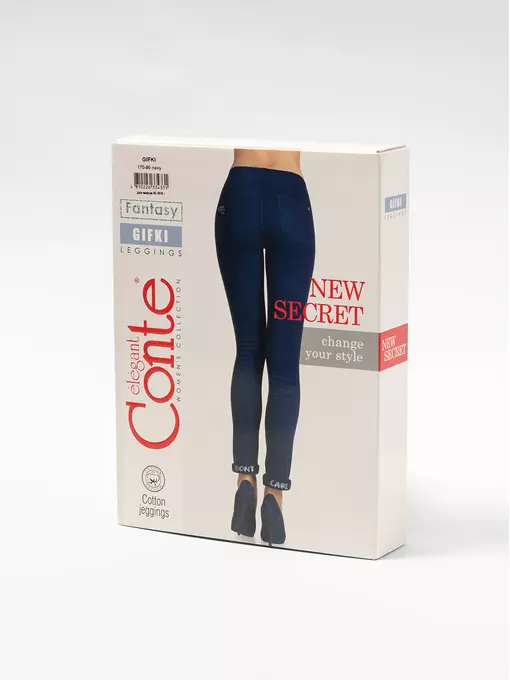Леггинсы женские gifki navy, 17С-391ТСП, 170-90/XS, CONTE ELEGANT,  - 1