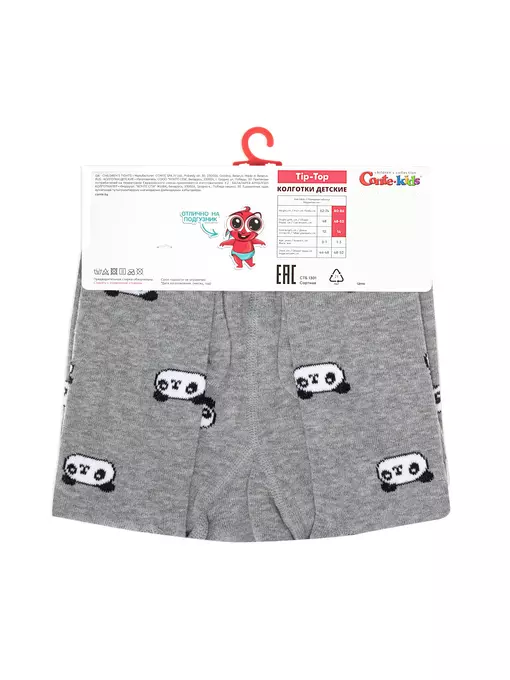 Колготки детские tip-top 709 серый, 4С-01СП, 80-86 (14), CONTE-KIDS,  - 4