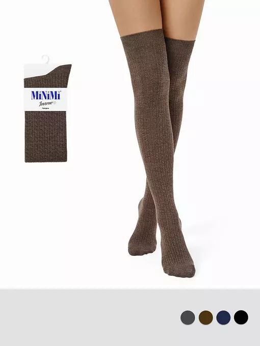 Гольфины с шерстью minimi parigina jacquard var.1 180 cappuccino, parigina JacquaRD VAR.1 180 (гольфины шерсть), 35-38 (23-25), MINIMI,  - 1