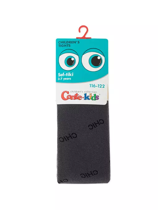 Колготки детские sof-tiki 702 темно-серый, 7С-38СП, 116-122 (18), CONTE-KIDS,  - 5