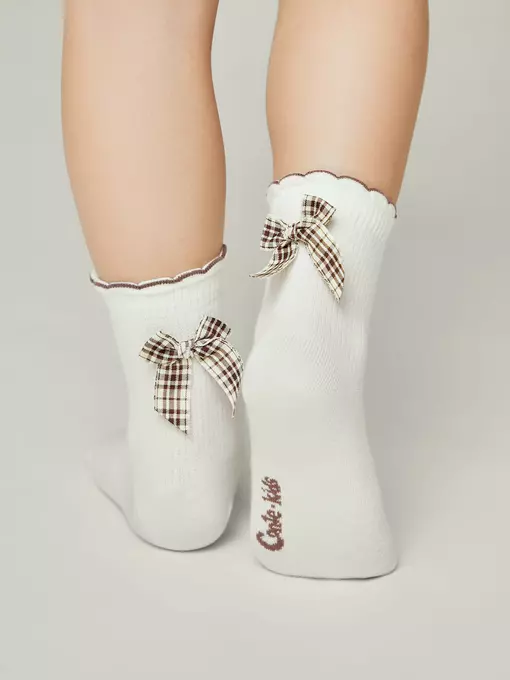 Носки детские (декор, бантики) tip-top 065 молочный, 24С-179СП, 20, CONTE-KIDS,  - 2