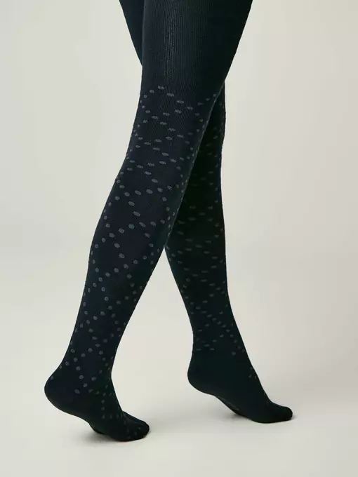 Колготки махровые conte-kids sof-tiki 701 темно-синий, 7С-38СП, 140-146 (22), CONTE-KIDS,  - 2