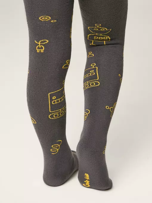 Колготки детские conte-kids sof-tiki 695 темно-серый, 7С-38СП, 104-110 (16), CONTE-KIDS,  - 3