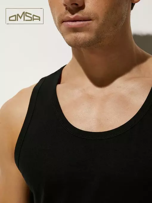 Майка мужская omsa u1103 nero, , 52(2XL), OMSA, - 4