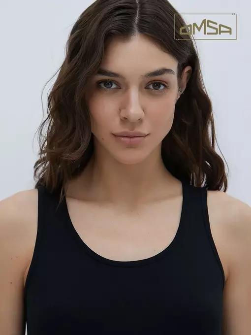 Майка женская omsa d1101 nero, , 44 (S), OMSA, - 3