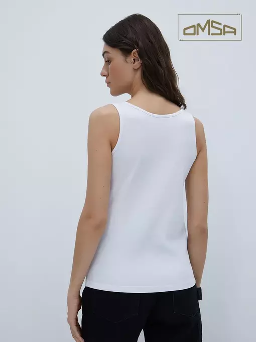 Майка женская omsa d1101 bianco, , 46 (M), OMSA, - 3