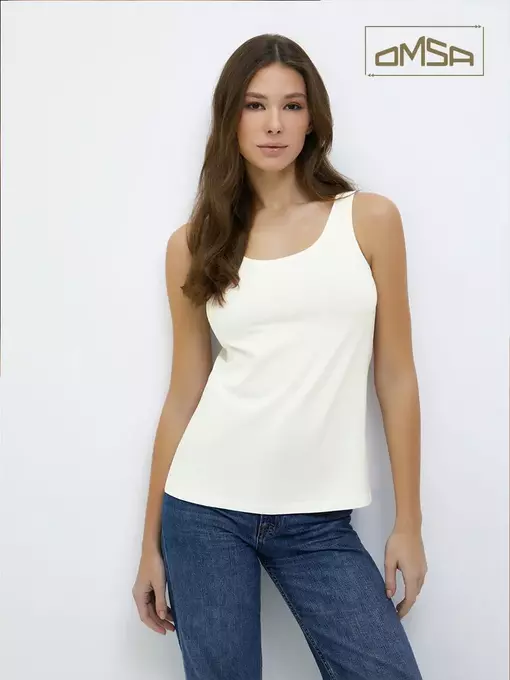 Майка женская omsa d1101 avorio, , 42 (XS), OMSA, - 1