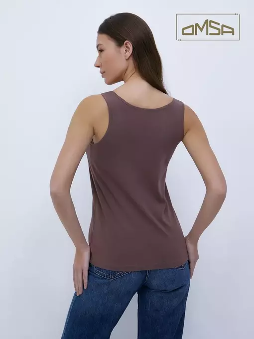 Майка женская omsa d1101 cappuccino, , 44 (S), OMSA, - 2