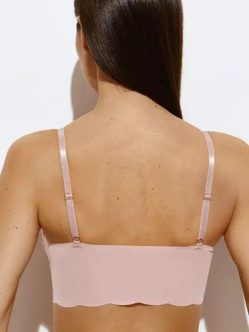 Кроп-топ на тонких бретелях omsa invisible 1111b rosa antico, , 48 (L), OMSA, - 2